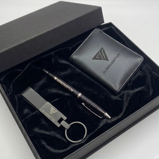 Personalized Leather Wallet & Keychain Set |GD104 - GloriousGifts.Pk | Pakistan's 1 Office & Home Decoration Brand