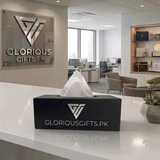 Premium Customized Tissue Box | GG013 - GloriousGifts.Pk | Pakistan's 1 Office & Home Decoration Brand