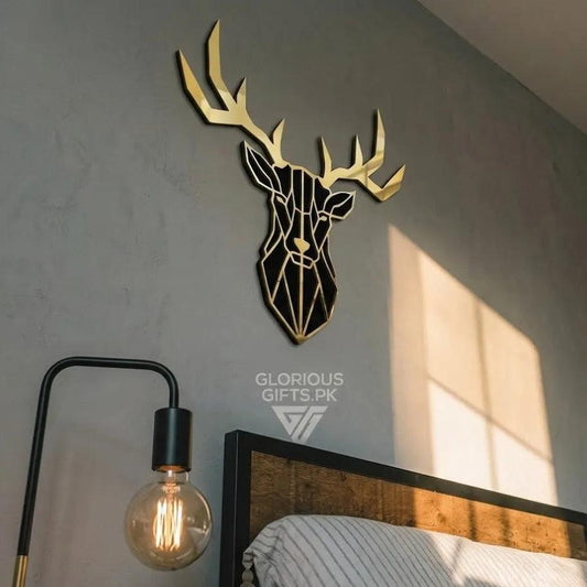 Deer Head Acrylic Mirror Wall Décor | GW010 - GloriousGifts.Pk | Pakistan's 1 Office & Home Decoration Brand