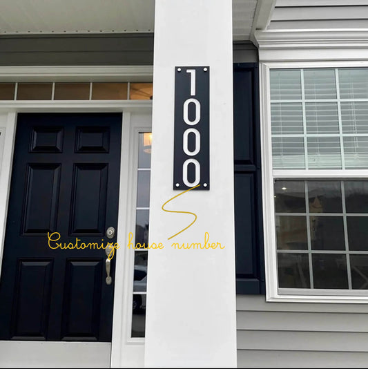 Vertical House Number Plaque | GN023 - GloriousGifts.Pk | Pakistan's 1 Office & Home Decoration Brand