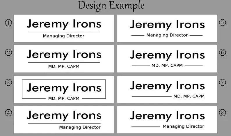 Custom Acrylic Desk Nameplate Name Title | GT014 - GloriousGifts.Pk | Pakistan's 1 Office & Home Decoration Brand