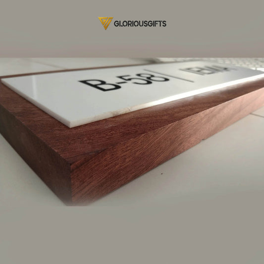 Acrylic + Wooden Door Name Plate | GD006 - GloriousGifts.Pk | Pakistan's 1 Office & Home Decoration Brand