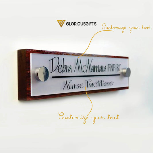 Chemical Wooden Door Name Plate | GD008 - GloriousGifts.Pk | Pakistan's 1 Office & Home Decoration Brand