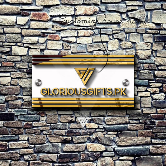 Custom House Sign | GN006 - GloriousGifts.Pk | Pakistan's 1 Office & Home Decoration Brand