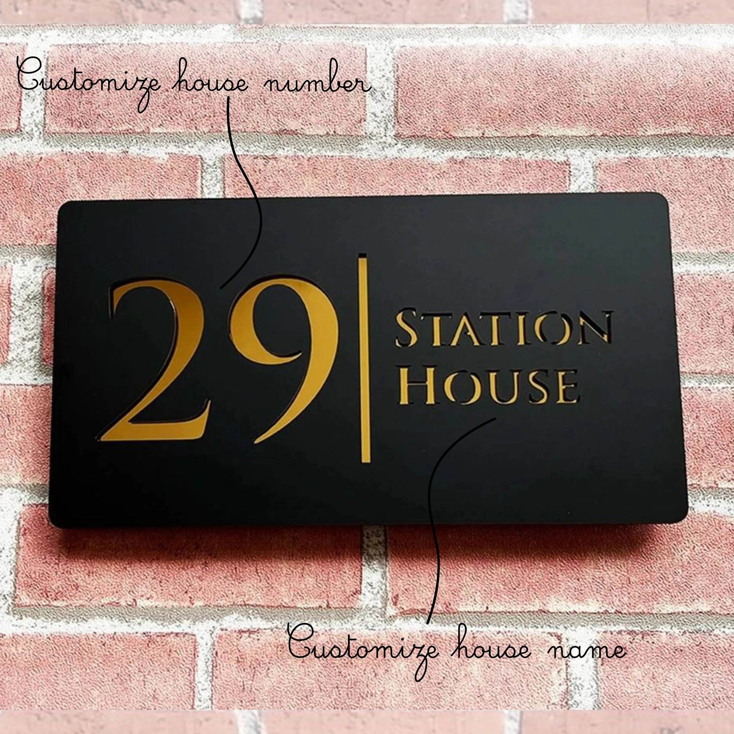 3D Floating House Plate Matte Black | GN007 - GloriousGifts.Pk | Pakistan's 1 Office & Home Decoration Brand