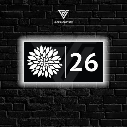 Custom LED Laser Cut Name Plate | GN026 - GloriousGifts.Pk | Pakistan's 1 Office & Home Decoration Brand