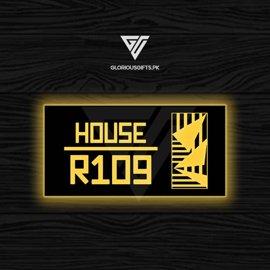 Custom Acrylic LED Name Plates | GN027 - GloriousGifts.Pk | Pakistan's 1 Office & Home Decoration Brand