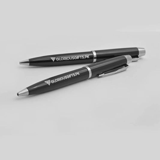 Personalized Shiny Black Metal Pen | GP006 - GloriousGifts.Pk | Pakistan's 1 Office & Home Decoration Brand