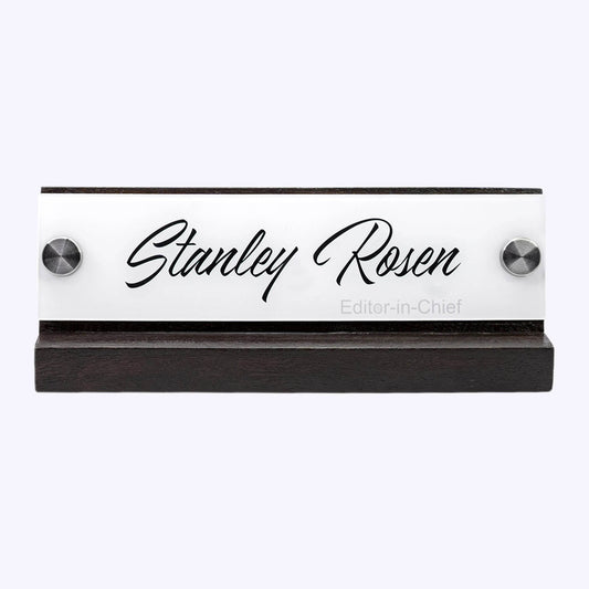 Table Name Plate with Card & Pen Holder | GT010 - GloriousGifts.Pk | Pakistan's 1 Office & Home Decoration Brand