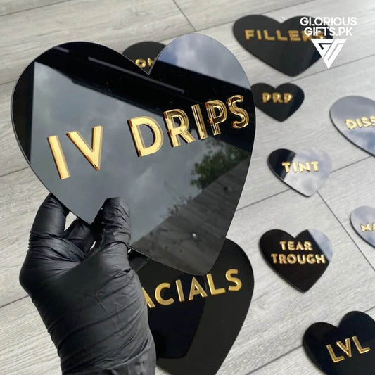 Set of 3 Heart & Candy Signs Beauty Room Décor |GW011 - GloriousGifts.Pk | Pakistan's 1 Office & Home Decoration Brand