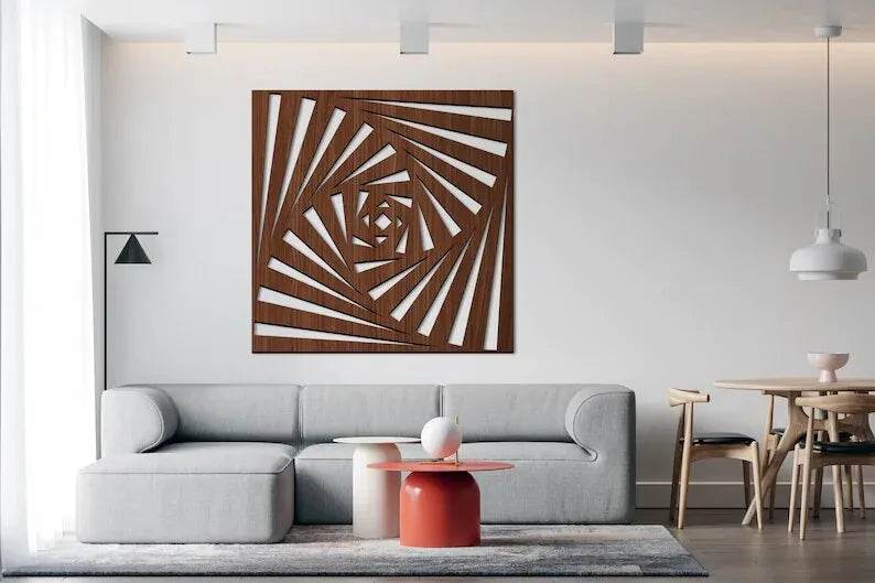 Wooden Wall Art Square in Depth Decorative Panel GW014 - GloriousGifts.Pk | Pakistan's 1 Office & Home Decoration Brand