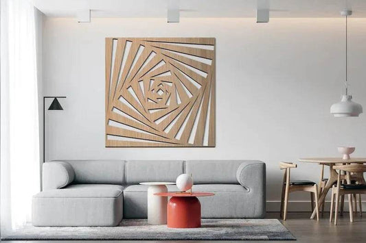 Wooden Wall Art Square in Depth Decorative Panel GW014 - GloriousGifts.Pk | Pakistan's 1 Office & Home Decoration Brand