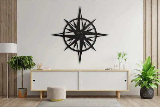 Wooden Compass Wall Art Nursery Décor |GW015 - GloriousGifts.Pk | Pakistan's 1 Office & Home Decoration Brand