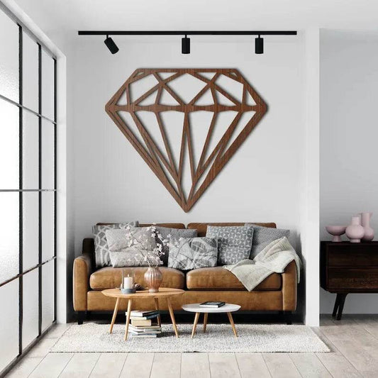 Wooden Geometric Diamond Wall Art |GW016 - GloriousGifts.Pk | Pakistan's 1 Office & Home Decoration Brand