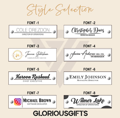 Classic Desk Name Plate. Made Exclusively by Gloriousgifts.pk GT005