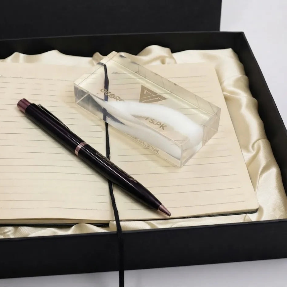 Personalized Notebook & Engraved Pen Set |GD101 - GloriousGifts.Pk | Pakistan's 1 Office & Home Decoration Brand