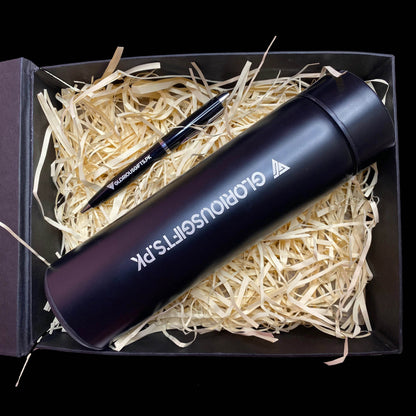 Personalized Metal Pen Temperature Bottle GD103 - GloriousGifts.Pk | Pakistan's 1 Office & Home Decoration Brand