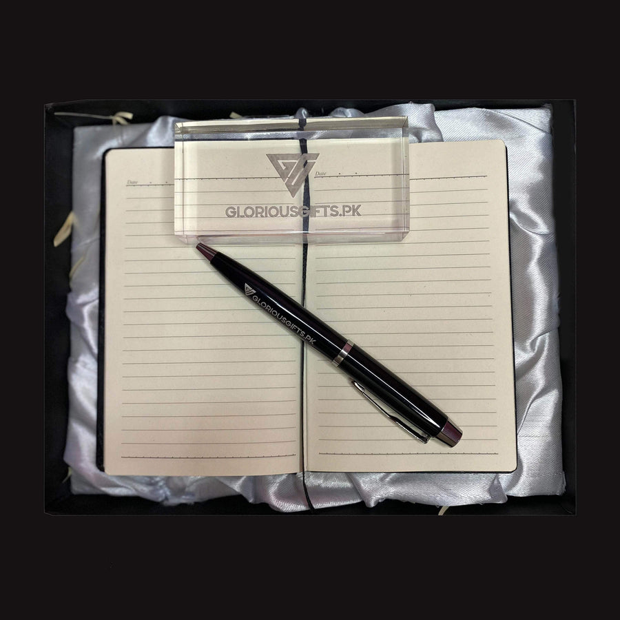 Personalized Notebook & Engraved Pen Set |GD101