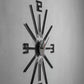 Large Silver & Black Mirror Clock  Unique Gift | GC001 - GloriousGifts.Pk | Pakistan's 1 Office & Home Decoration Brand