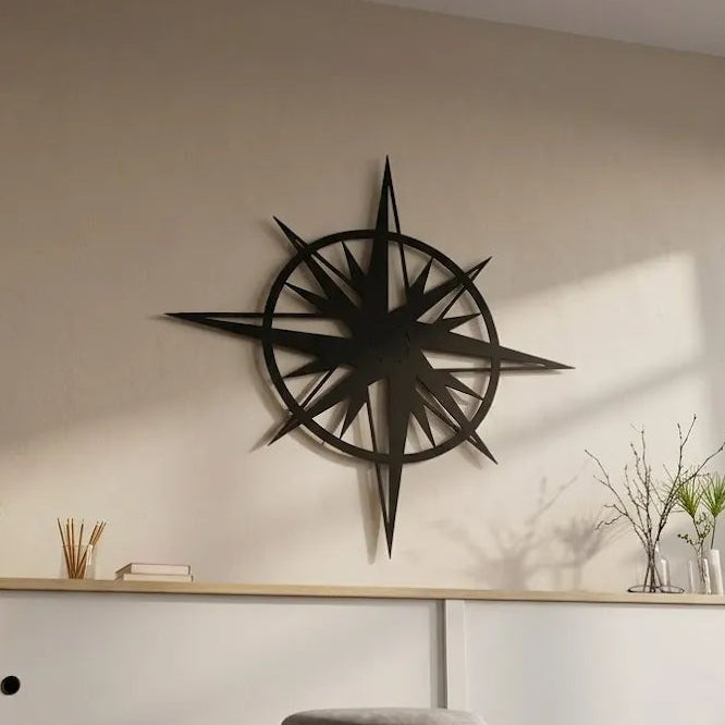 Wooden Compass Wall Art Nursery Décor |GW015