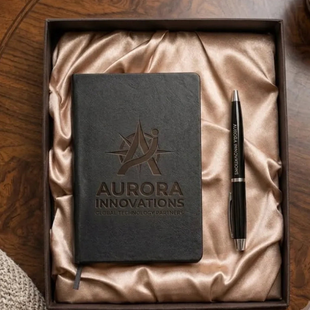 Personalized premium Diary, Metal Black Pen Gift Set GD106 - GloriousGifts.Pk | Pakistan's 1 Office & Home Decoration Brand