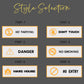 Laser Cut No Smoking Sign  Golden Plate | GD010