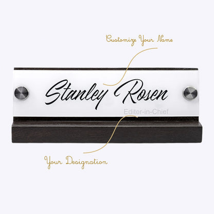 Table Name Plate with Card & Pen Holder | GT010
