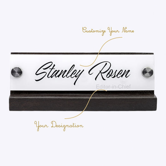 Table Name Plate with Card & Pen Holder | GT010