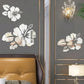 Rose Flower Leaves Silver Mirror Acrylic GW002 - GloriousGifts.Pk | Pakistan's 1 Office & Home Decoration Brand