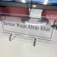 Custom Acrylic Desk Plate Clear | GT011