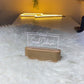 Custom Acrylic Desk Sign with USB Light | GT006 - GloriousGifts.Pk | Pakistan's 1 Office & Home Decoration Brand