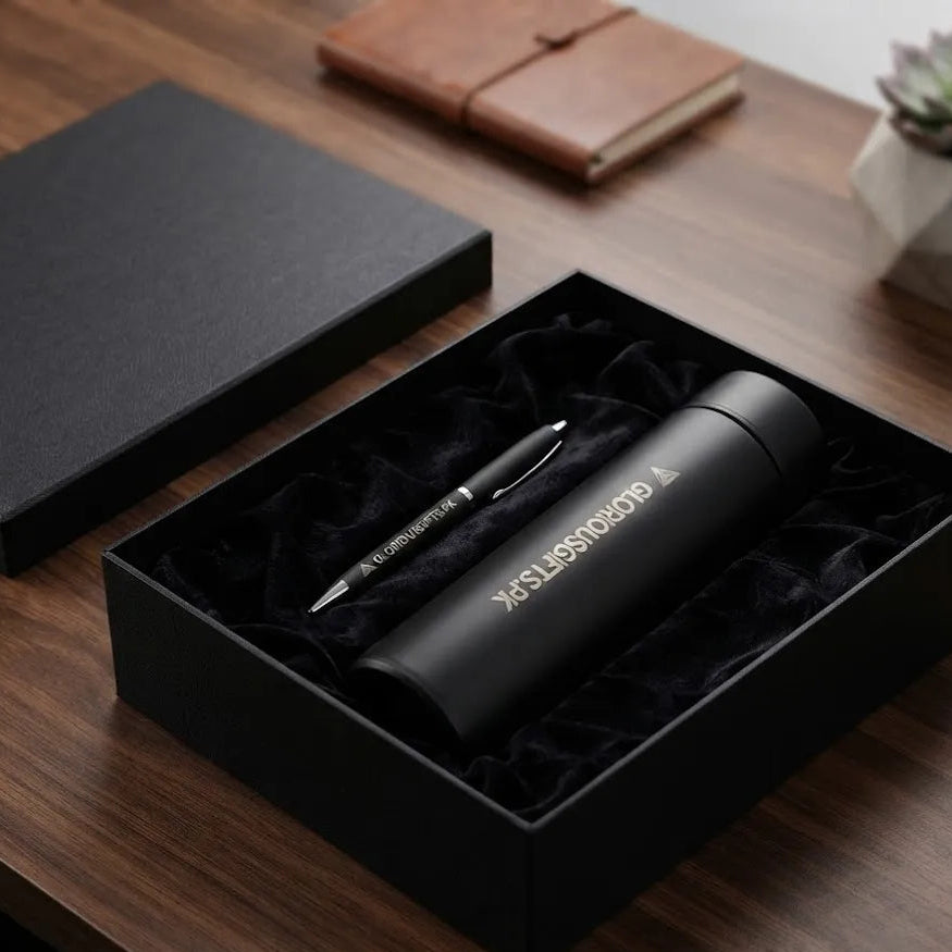 Personalized Metal Pen Temperature Bottle GD103 - GloriousGifts.Pk | Pakistan's 1 Office & Home Decoration Brand