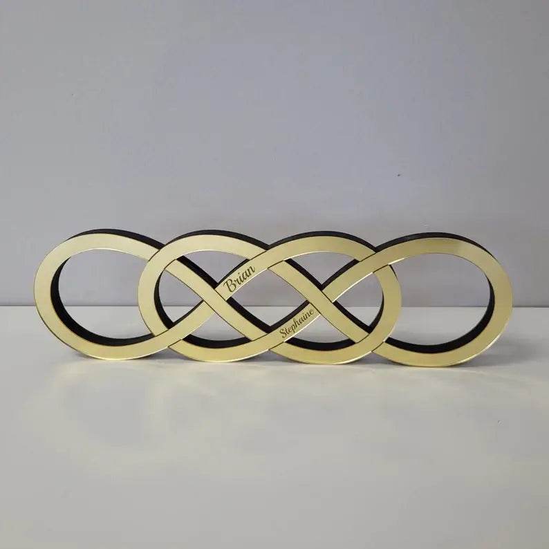 Golden Infinity Sign Gift  Mom  Anniversary, Mother’s Day, Couple |GG007 - GloriousGifts.Pk | Pakistan's 1 Office & Home Decoration Brand