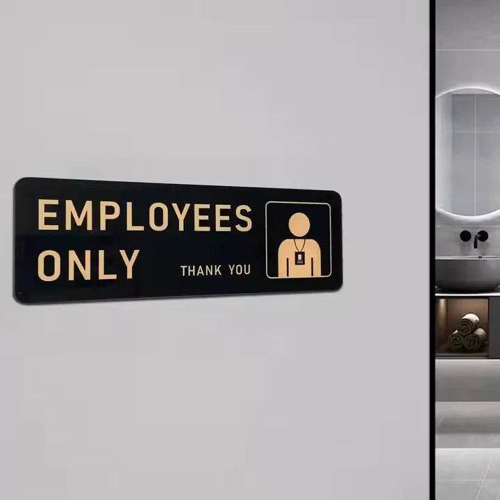 Securun Employees Only Door Sign | GD011 - GloriousGifts.Pk | Pakistan's 1 Office & Home Decoration Brand