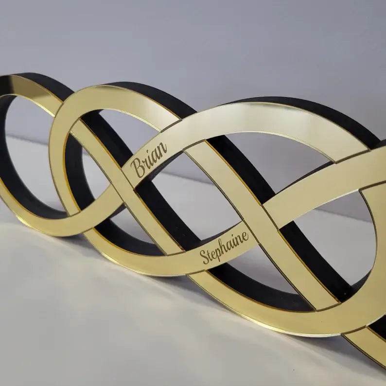 Golden Infinity Sign Gift  Mom  Anniversary, Mother’s Day, Couple |GG007 - GloriousGifts.Pk | Pakistan's 1 Office & Home Decoration Brand