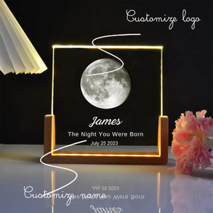 Custom Moon Phase Crystal Lamp Nightlight |GG002