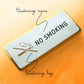 Laser Cut No Smoking Sign  Golden Plate | GD010