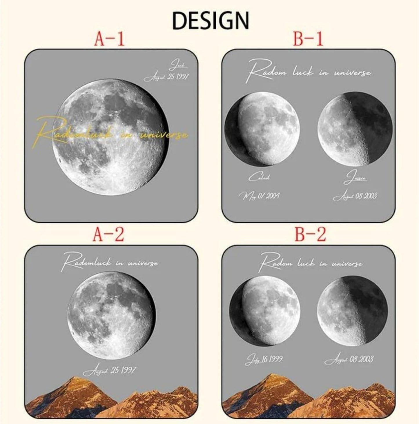 Custom Moon Phase Crystal Lamp Nightlight |GG002 - GloriousGifts.Pk | Pakistan's 1 Office & Home Decoration Brand
