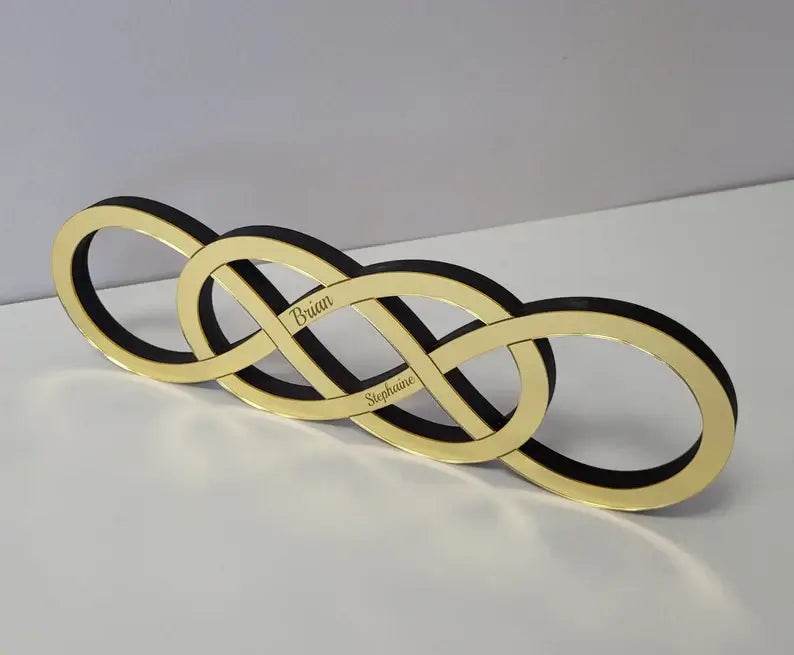 Golden Infinity Sign Gift  Mom  Anniversary, Mother’s Day, Couple |GG007 - GloriousGifts.Pk | Pakistan's 1 Office & Home Decoration Brand