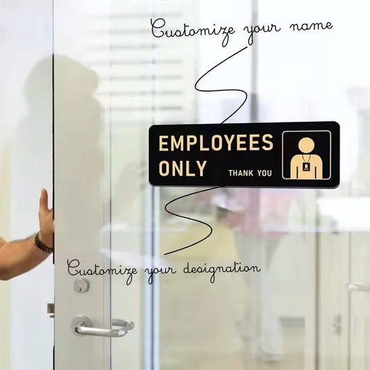 Securun Employees Only Door Sign | GD011