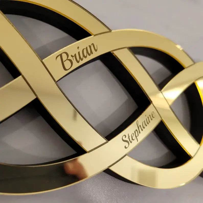 Golden Infinity Sign Gift  Mom  Anniversary, Mother’s Day, Couple |GG007 - GloriousGifts.Pk | Pakistan's 1 Office & Home Decoration Brand