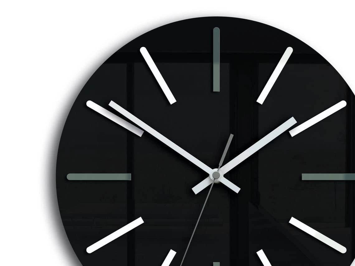 Large wall clock Modus Silent black clock 30cm 11,81 | GC006 - GloriousGifts.Pk | Pakistan's 1 Office & Home Decoration Brand