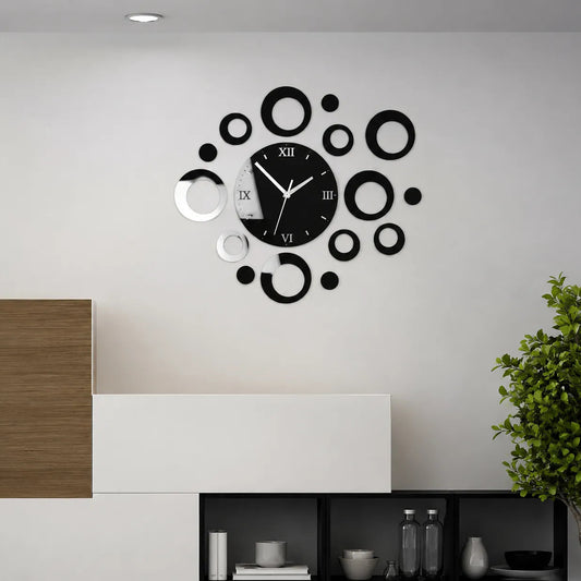 Modern Mirror Wall Clock Kids Room Gift | GC010 - GloriousGifts.Pk | Pakistan's 1 Office & Home Decoration Brand