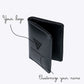 Glossy Black Bifold Wallet  Personalized | GX002