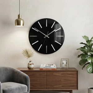 Large wall clock Modus Silent black clock  GC006