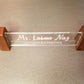 Transparent Acrylic Desk Plate | GT002