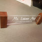 Transparent Acrylic Desk Plate | GT002