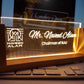 Custom Office Desk Plate with LED Light | GT008