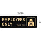 Securun Employees Only Door Sign | GD011 - GloriousGifts.Pk | Pakistan's 1 Office & Home Decoration Brand