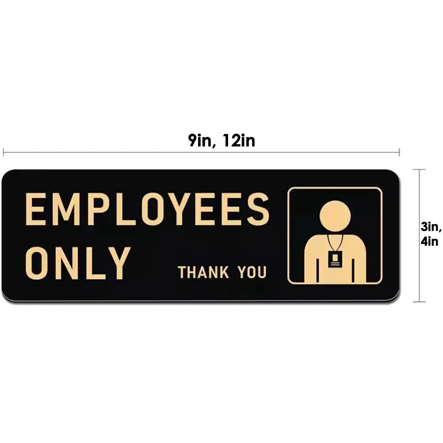 Securun Employees Only Door Sign | GD011 - GloriousGifts.Pk | Pakistan's 1 Office & Home Decoration Brand